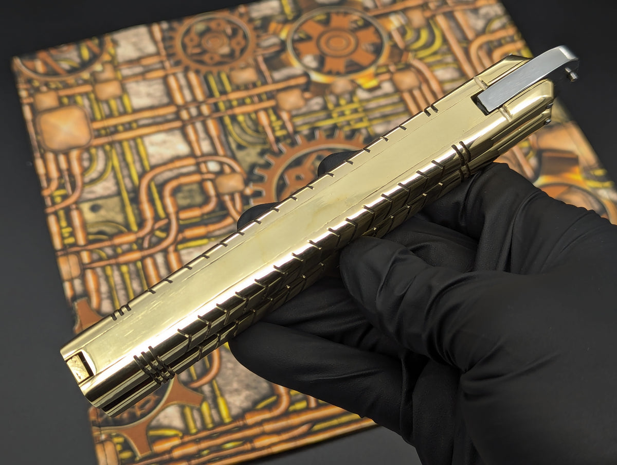 11" 390g HUGE SLAB BRASS HEAVYWEIGHT FHM BALI