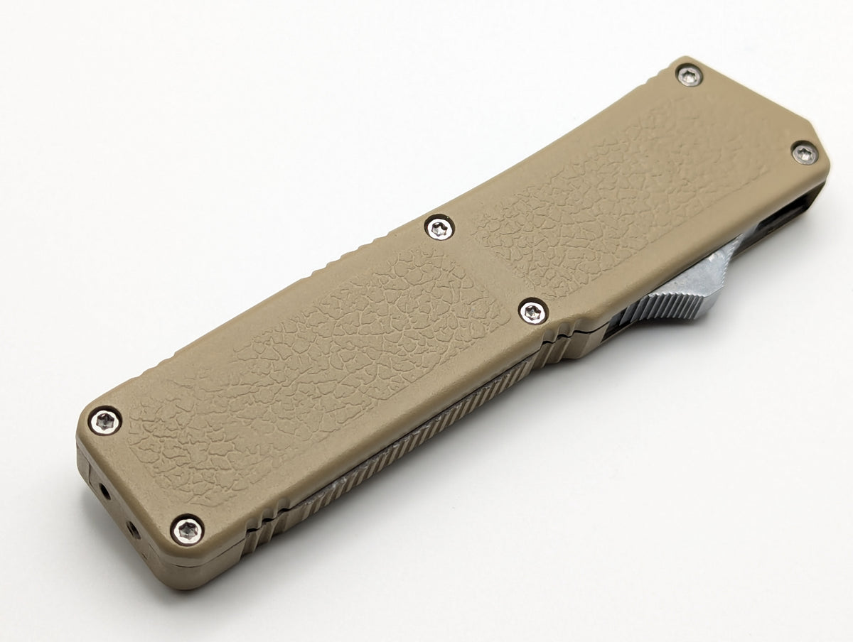 SAND LIGHTNING OTF KNIFE DROP POINT BLADE