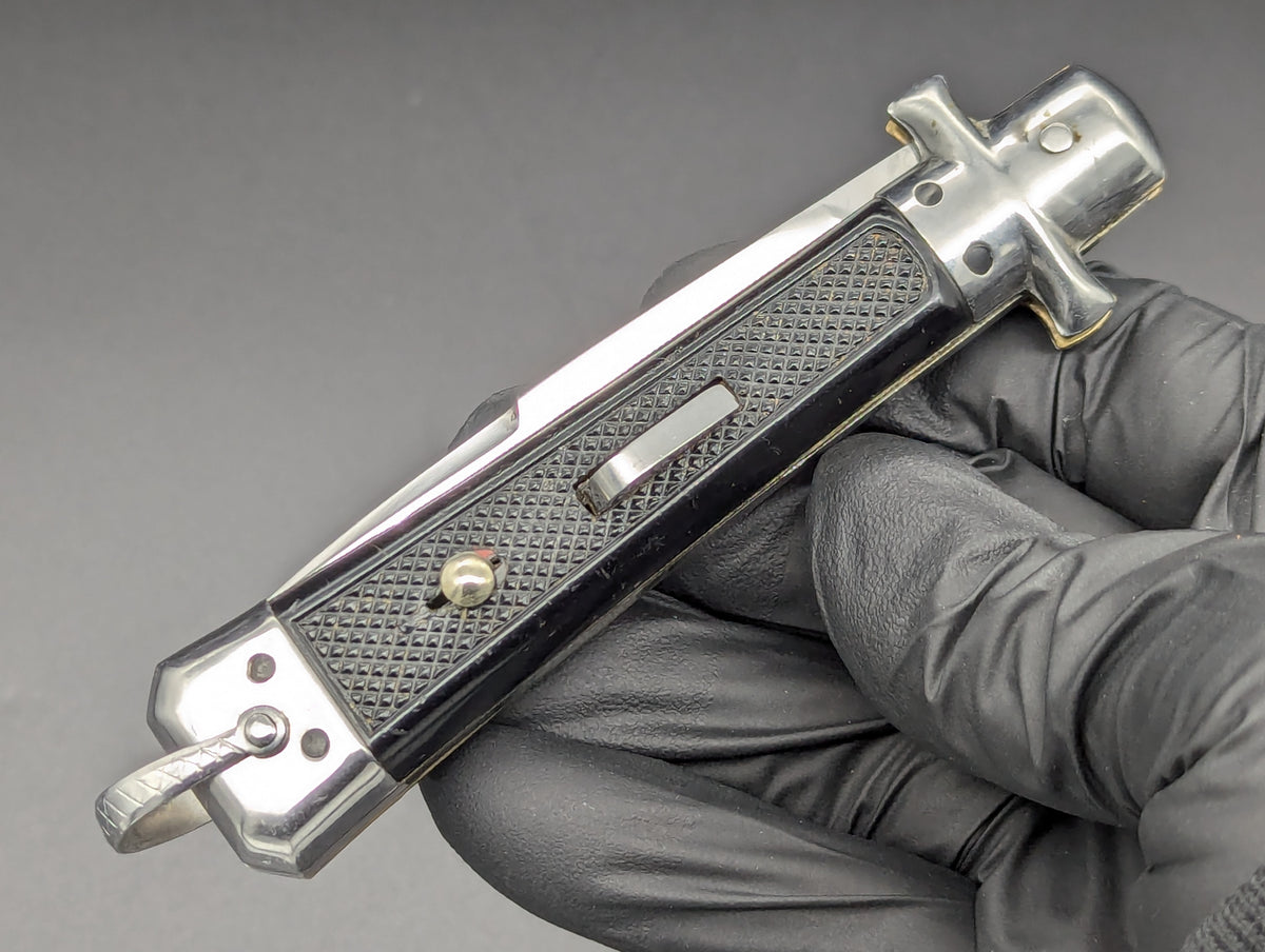 ANTIQUE FRENCH BARGEON MALTESE SWITCHBLADE KNIFE LG