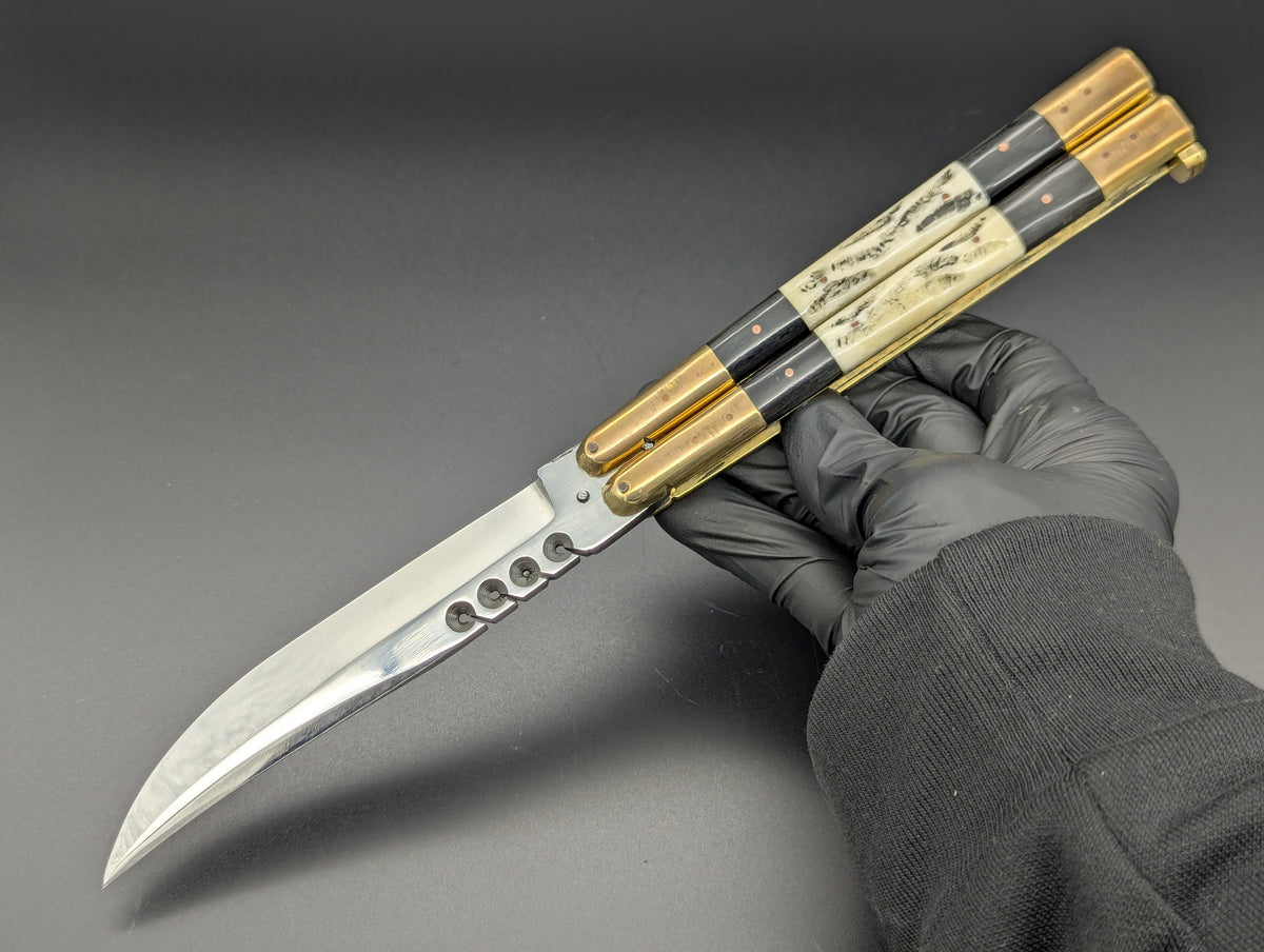 11" SPECIAL HEAVY TRIPLE STACK FHM BALI KNIFE RAMBO CLIP