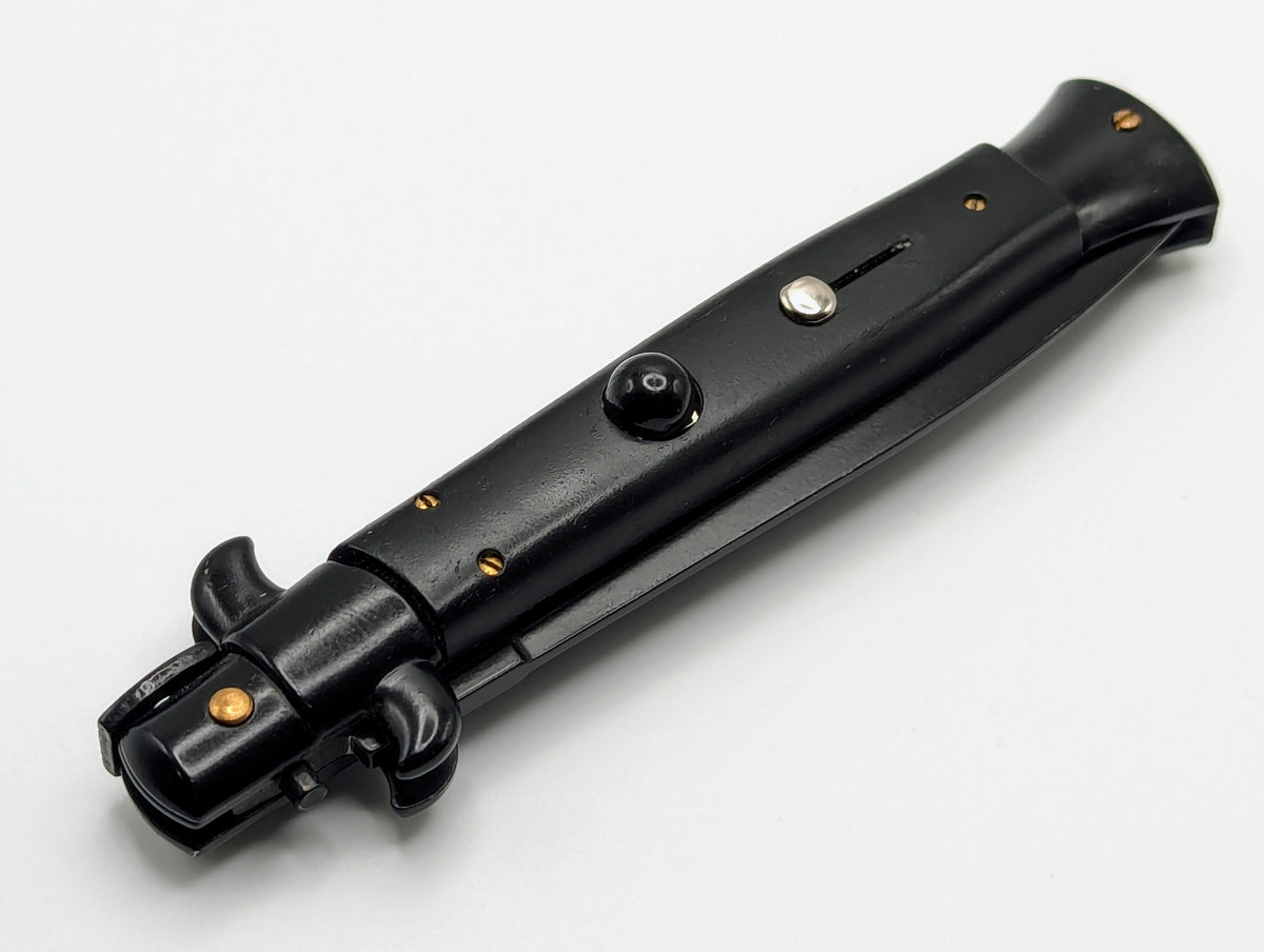 9" Frank Beltrame Black Tactical Italian Stiletto Dag