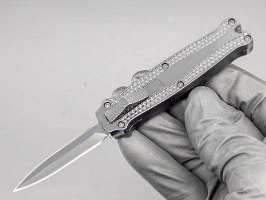 BLACK PIRANHA MINI D/A OTF KNIFE DAGGER BLADE