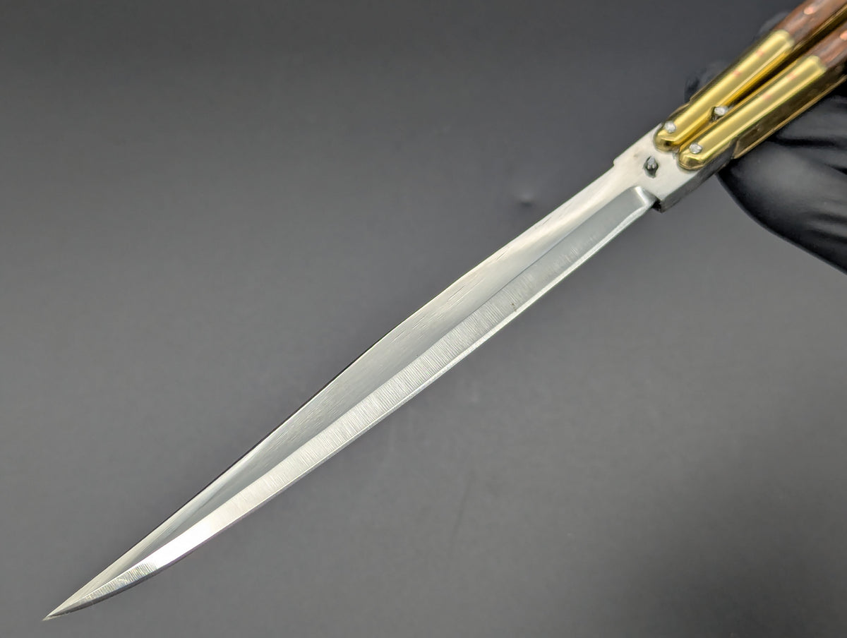 11" ULTRA SLIMLINE NARRAWOOD PHILIPPINES HANDMADE BALISONG CP