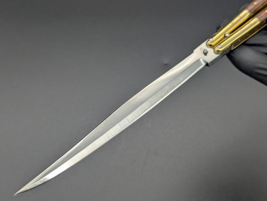 11" ULTRA SLIMLINE NARRAWOOD PHILIPPINES HANDMADE BALISONG CP