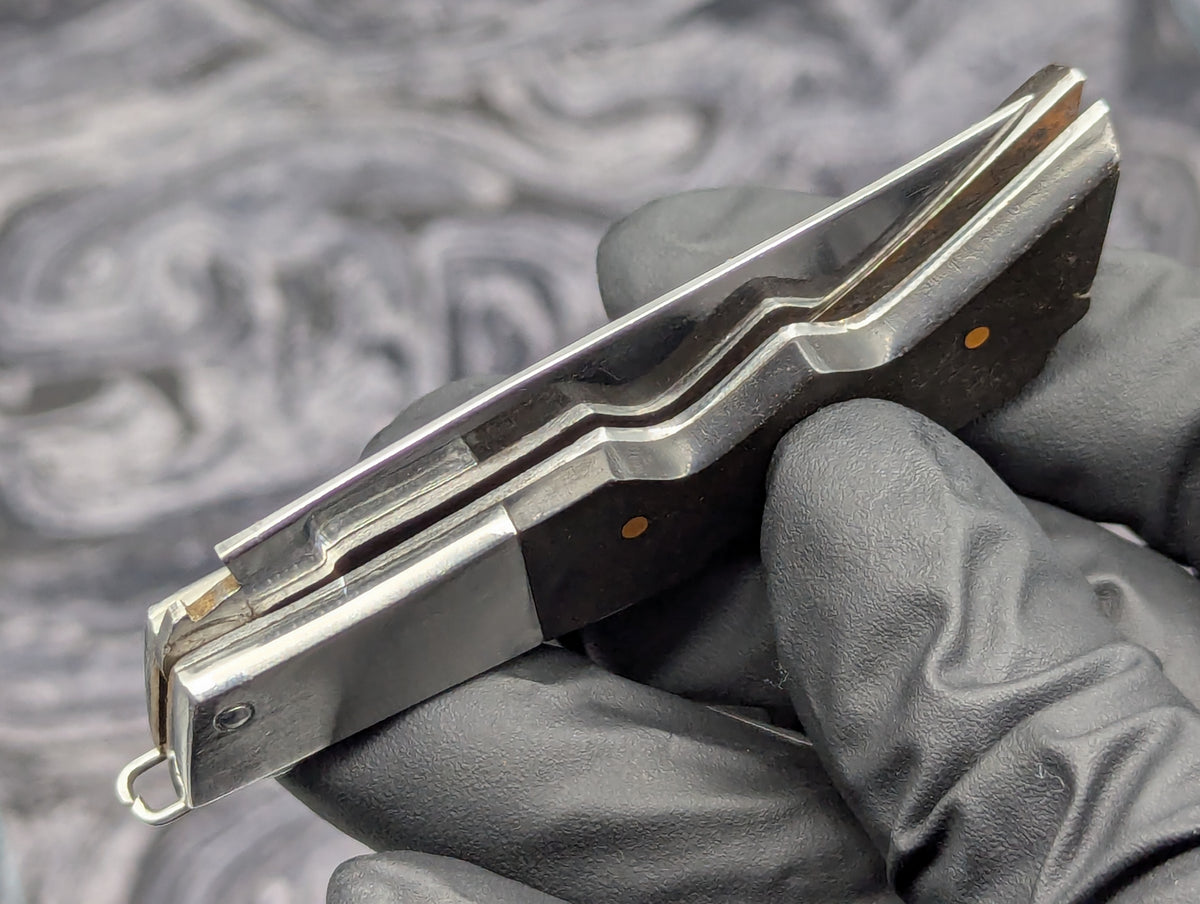 5.5" Mini Rifle Stock RPK Vintage Russian Switchblade Knife