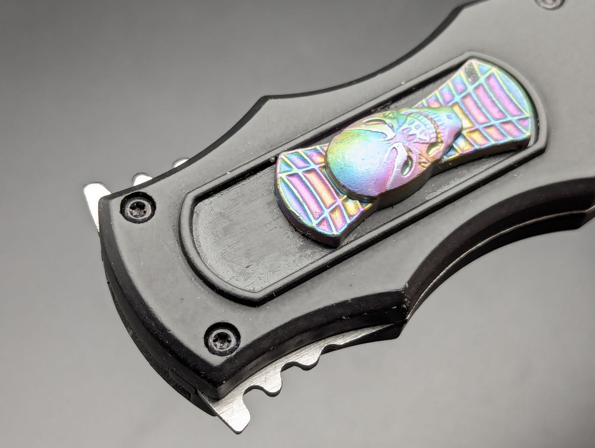 9.5" Diablo Skull D/A OTF Knife