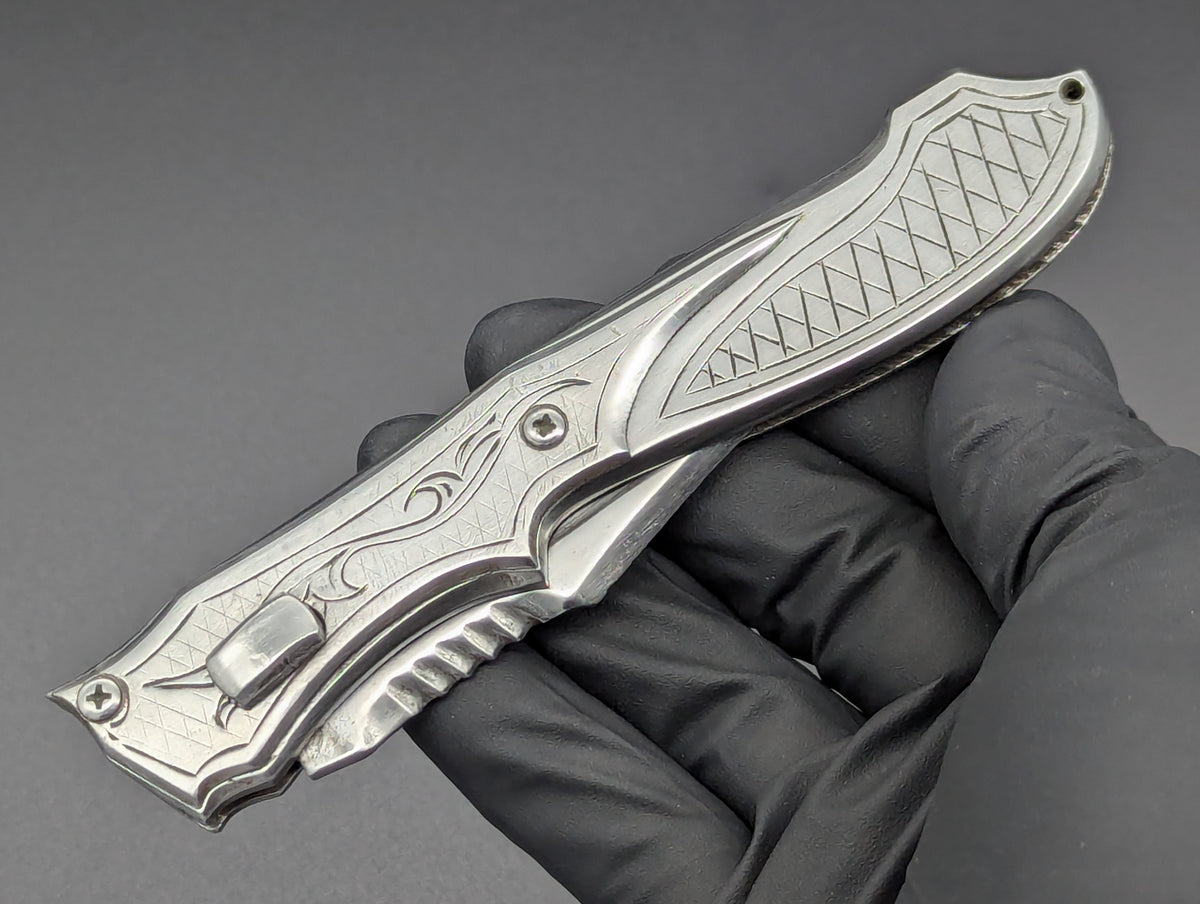 80's Soviet Era RPK SOLID STEEL Switchblade Knife
