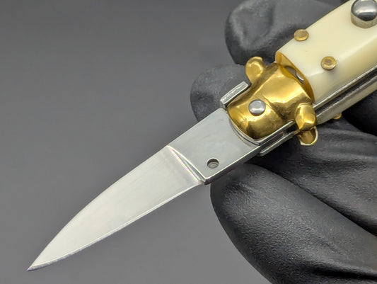 MINI JUMBO FAUX IVORY SWITCHBLADE KEYRING