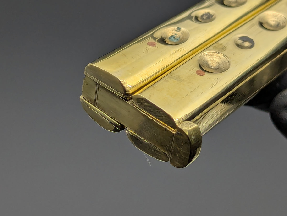 29 CM RAMBO TRADITIONAL FHM BRASS BALISONG