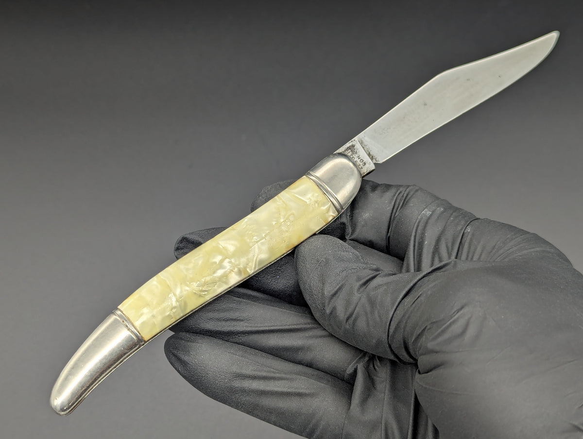 Antique Imperial USA Brand Cracked Ice Toothpick Automatic Knife