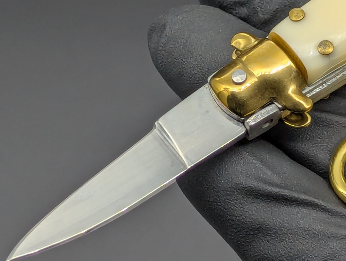 MINI JUMBO FAUX IVORY SWITCHBLADE KEYRING