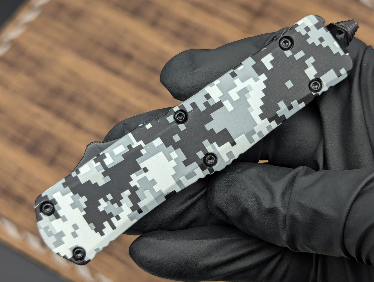 7" Mini Digital Urban Camo D/A OTF Knife