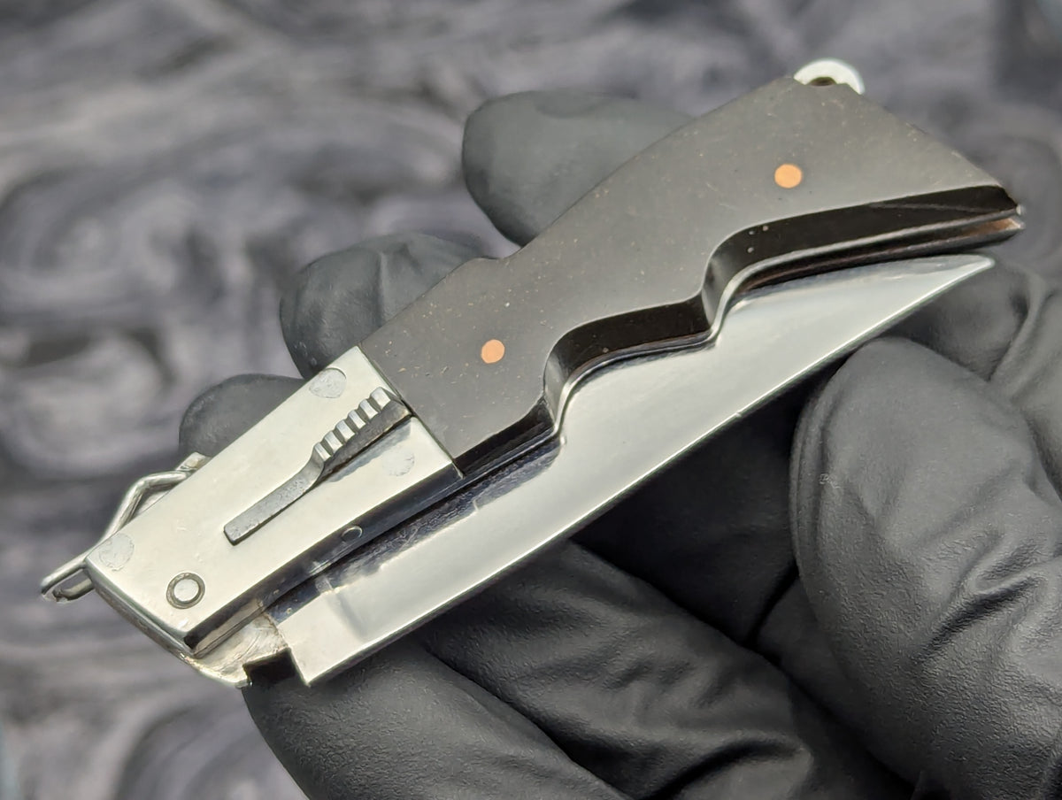 5.5" Mini Rifle Stock RPK Vintage Russian Switchblade Knife