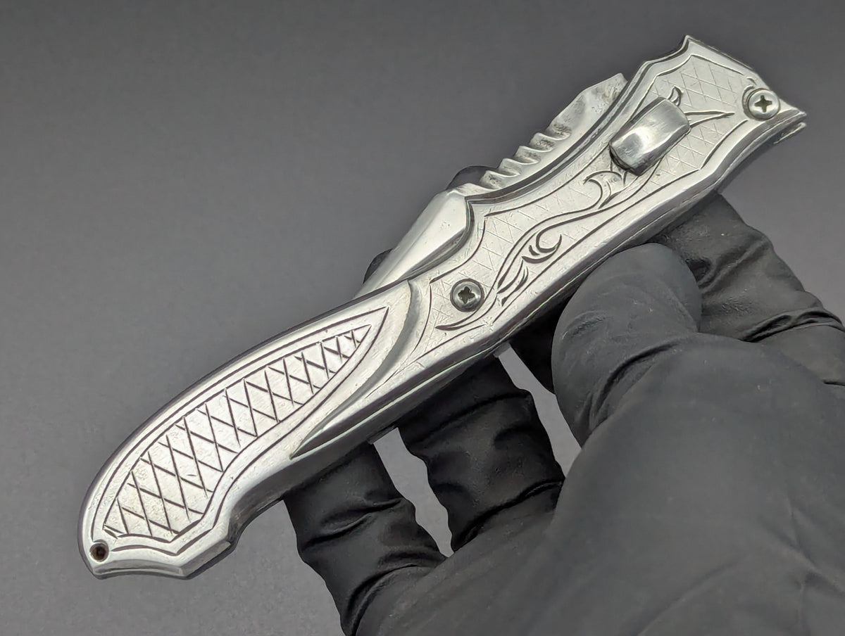 80's Soviet Era RPK SOLID STEEL Switchblade Knife