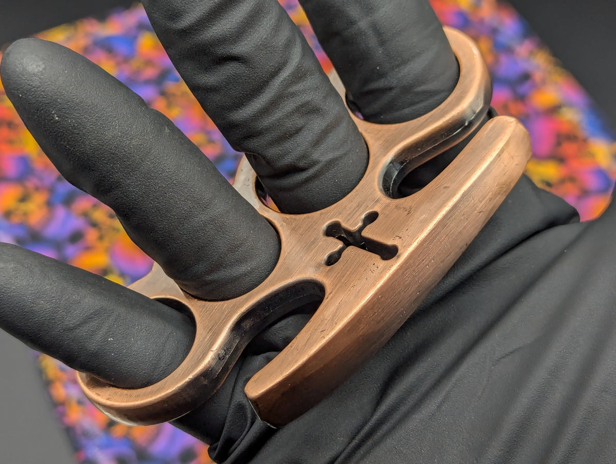 Antique Copper Classic Lincolns Brass Knuckles