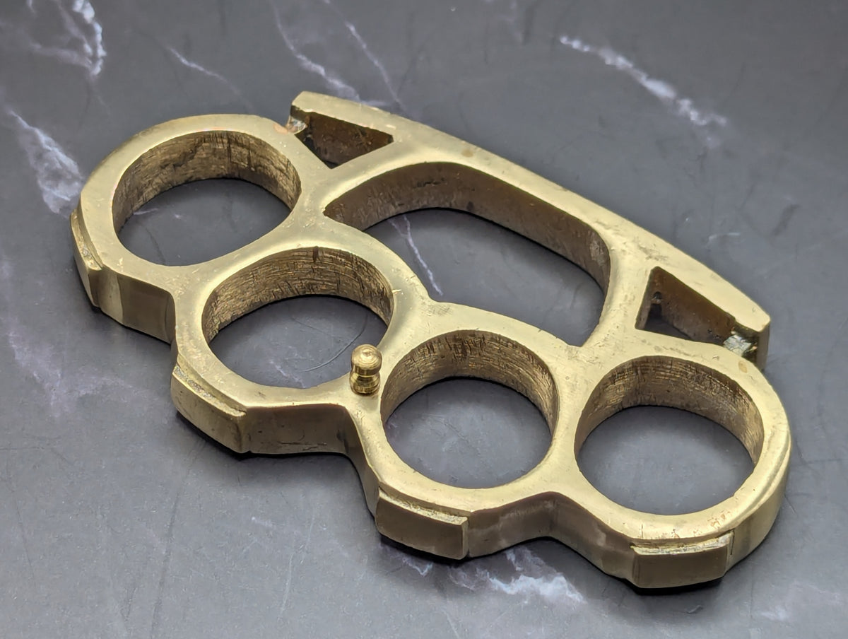 ULTRA SQUARE TOP SOLID BRASS KNUCKLE DUSTER