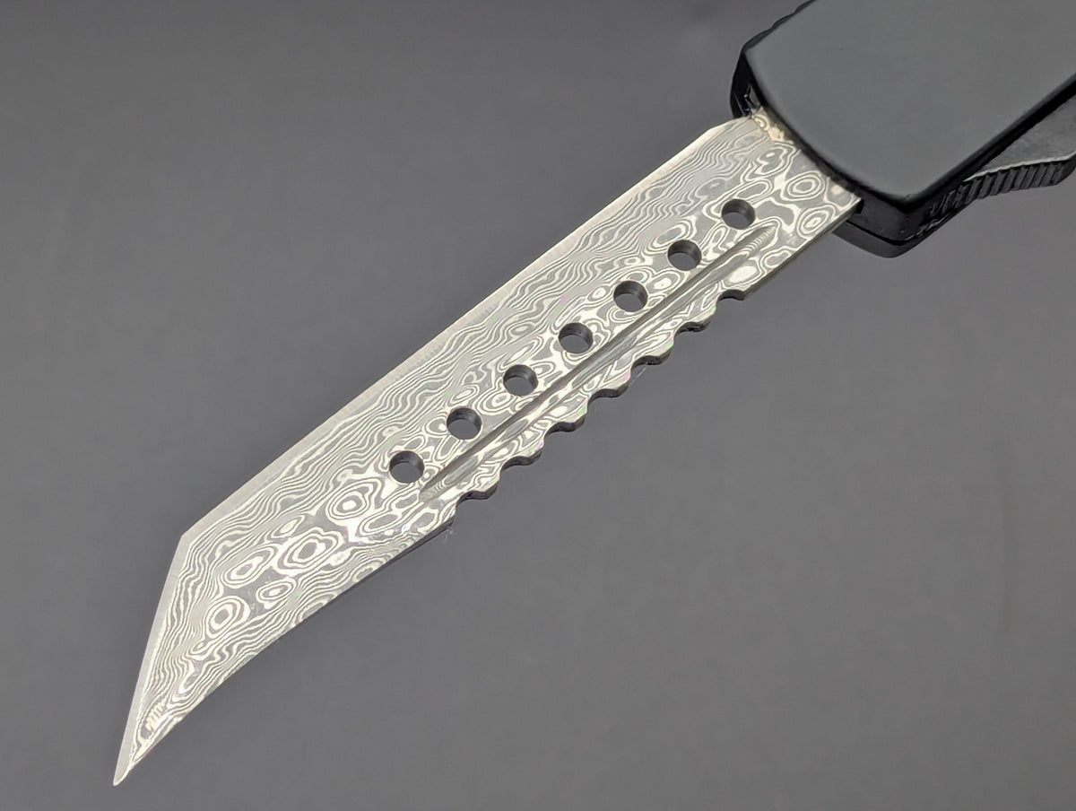 8.5" DAMASCUS HELL RAISER D/A OTF KNIFE