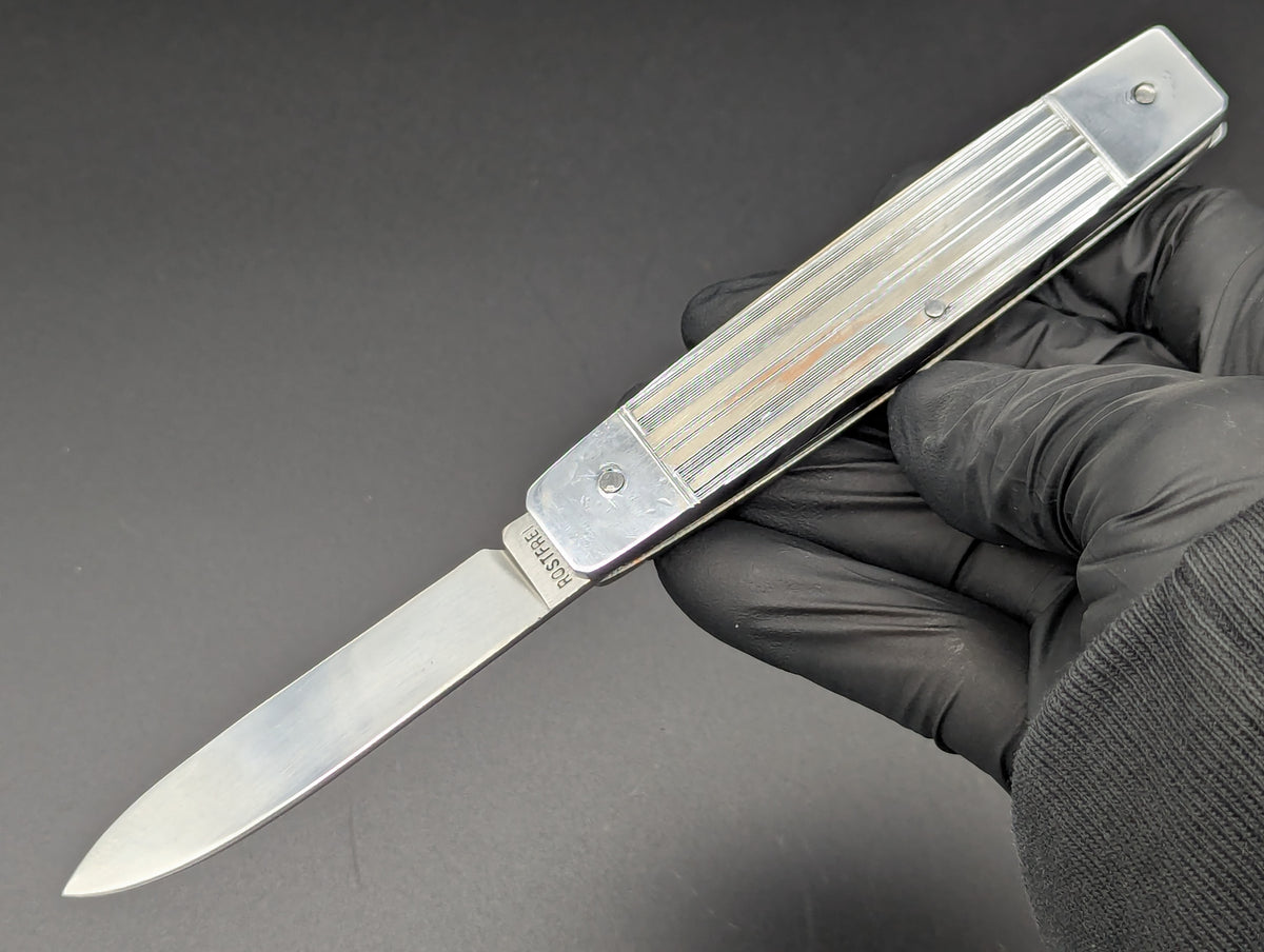 7" ANTIQUE BONSA SOLINGEN STAINLESS SWITCHBLADE LEVERLOCK