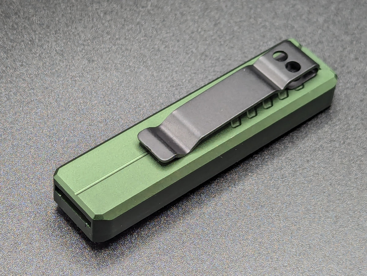 5.25" MINI D/A OTF SCALPEL KNIFE GREEN