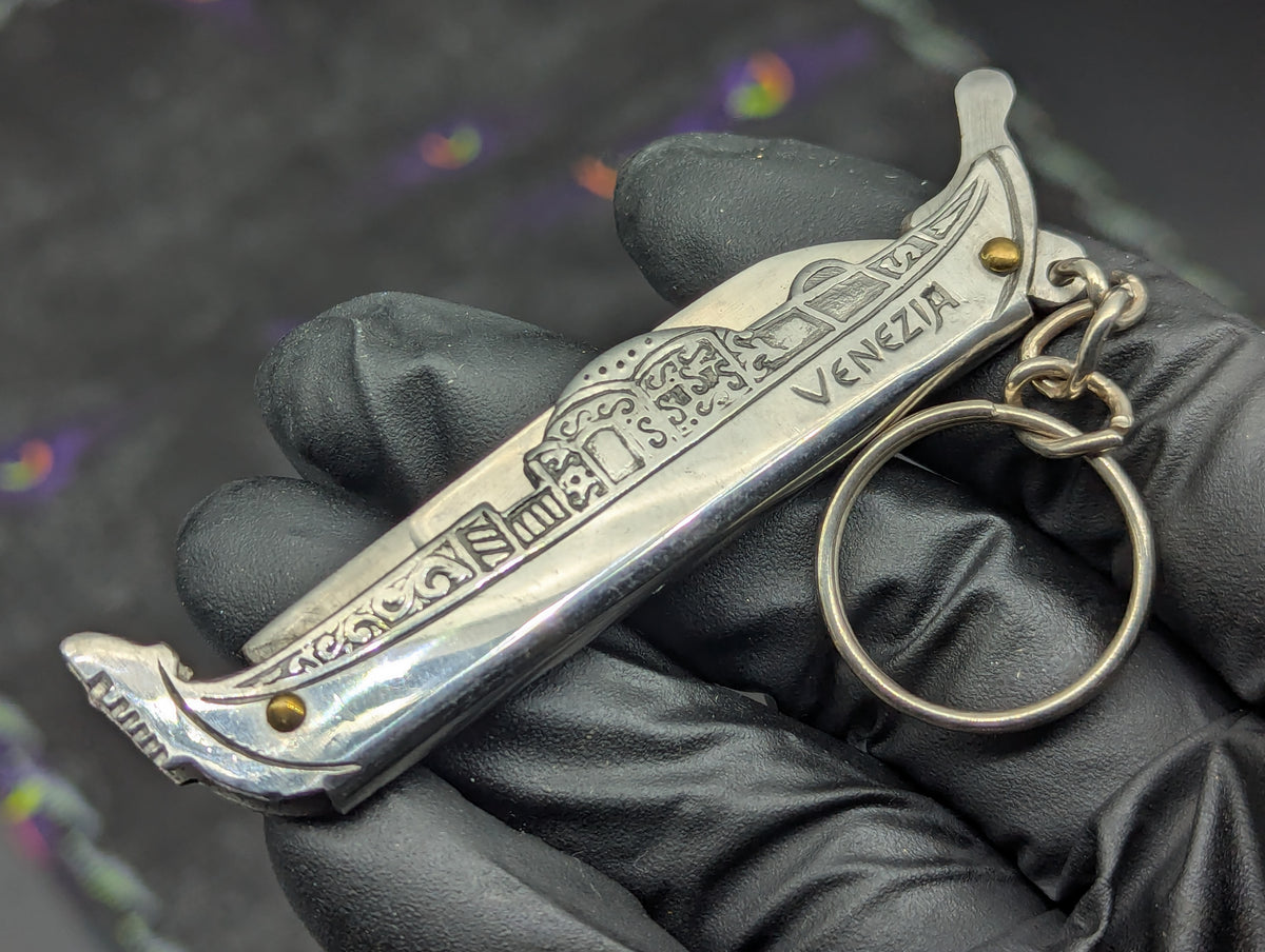 VINTAGE VENEZIA GONDOLA ITALIAN SWITCHBLADE TOURISM KEYRING