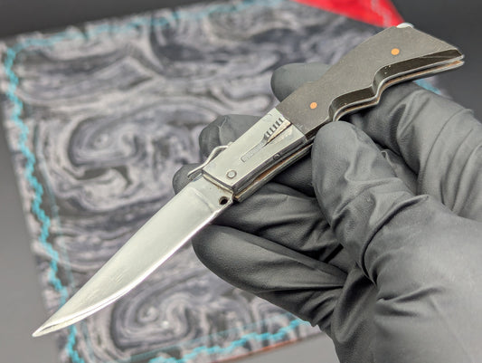 5.5" Mini Rifle Stock RPK Vintage Russian Switchblade Knife
