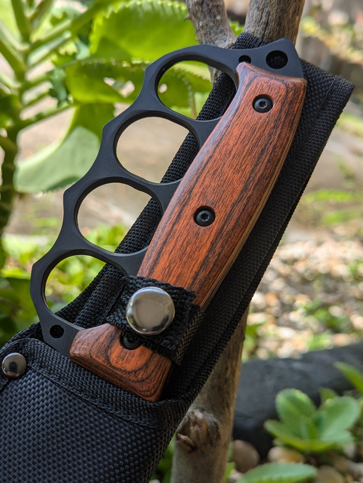 12.5" FULL TANG KNUCKLE TRENCH KNIFE