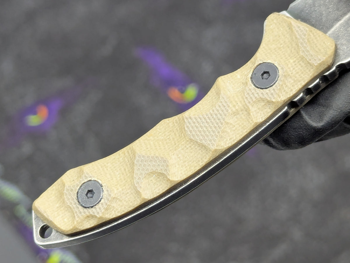 4.75" FULL TANG G-10 DROP POINT NECK KNIFE