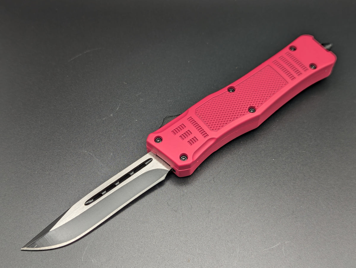 7" Pink Tactical D/A OTF Automatic Knife