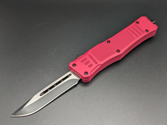 7" Pink Tactical D/A OTF Automatic Knife