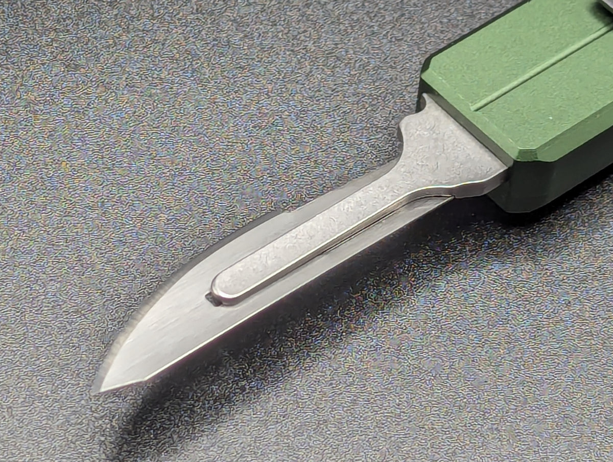 5.25" MINI D/A OTF SCALPEL KNIFE GREEN