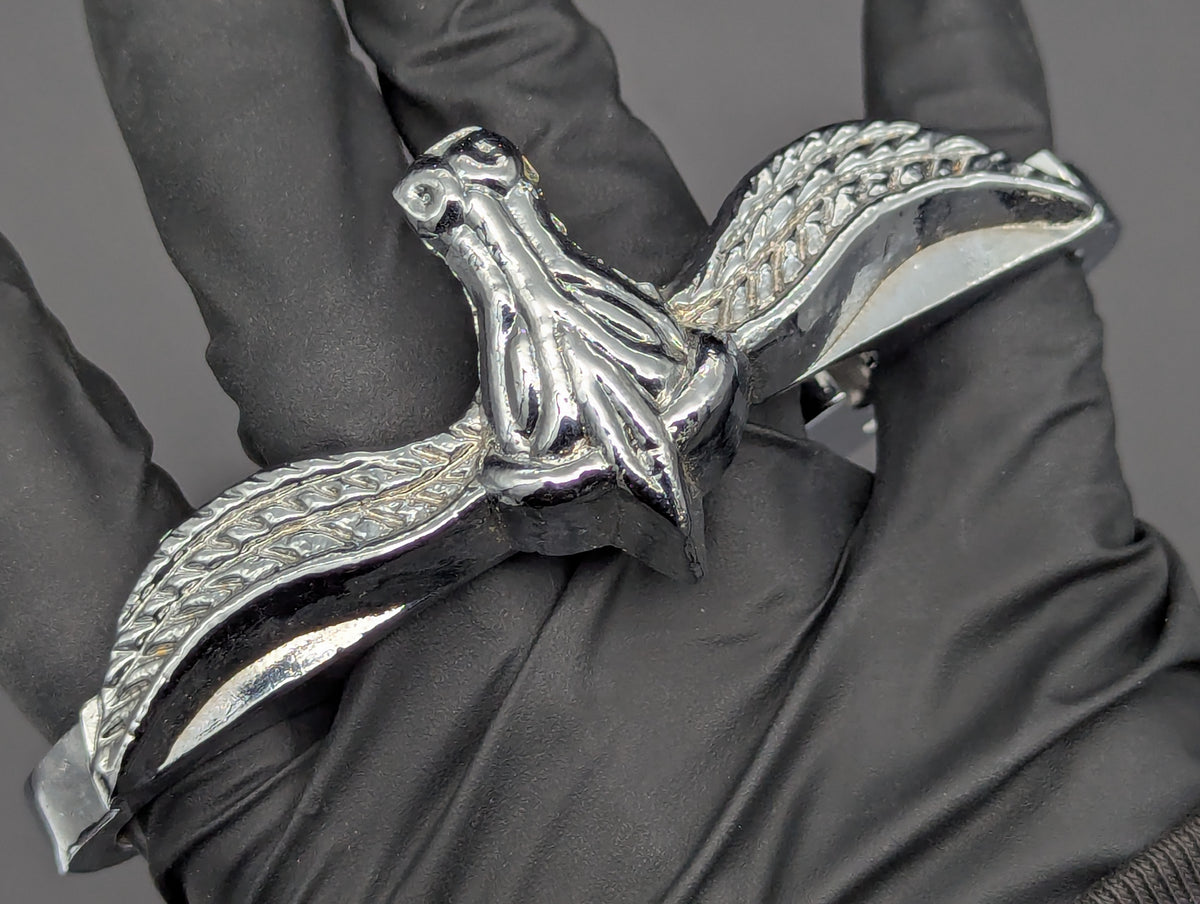 CHROME TEXAS LONGHORN CASTED KNUCKLE DUSTERS