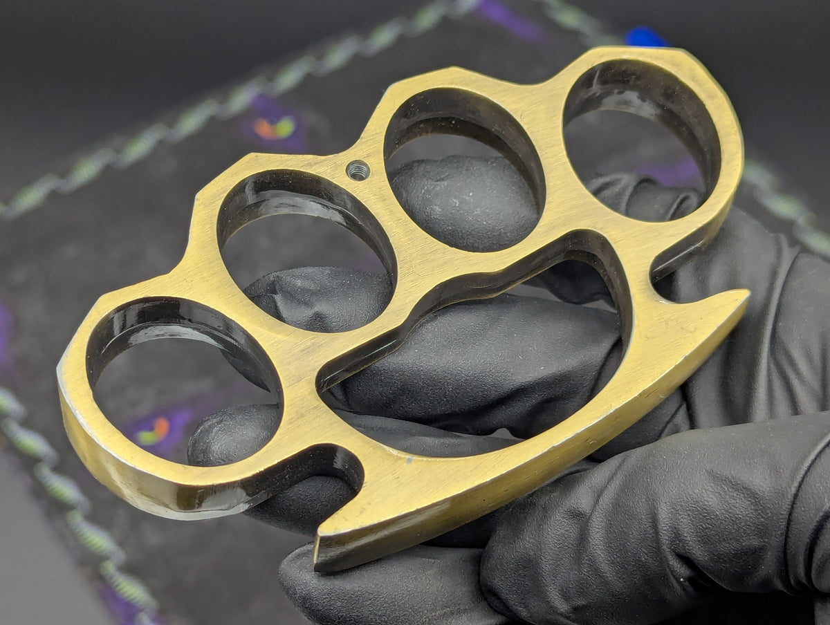 Antique Bronze Classic Square Top Brass Knuckles