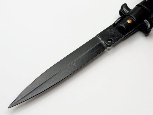 9" Frank Beltrame Black Tactical Italian Stiletto Dag
