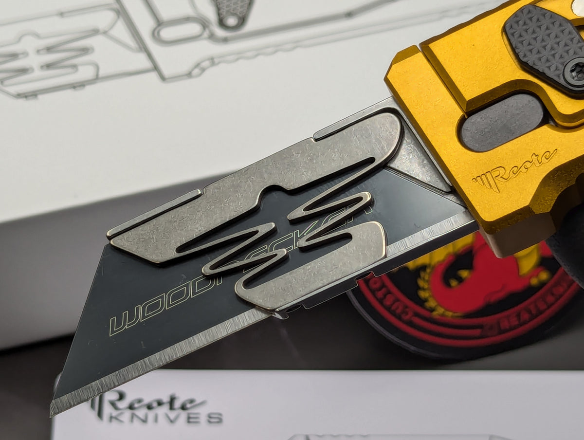 REATE EXO-U GRAVITY KNIFE BOX CUTTER GD/SN