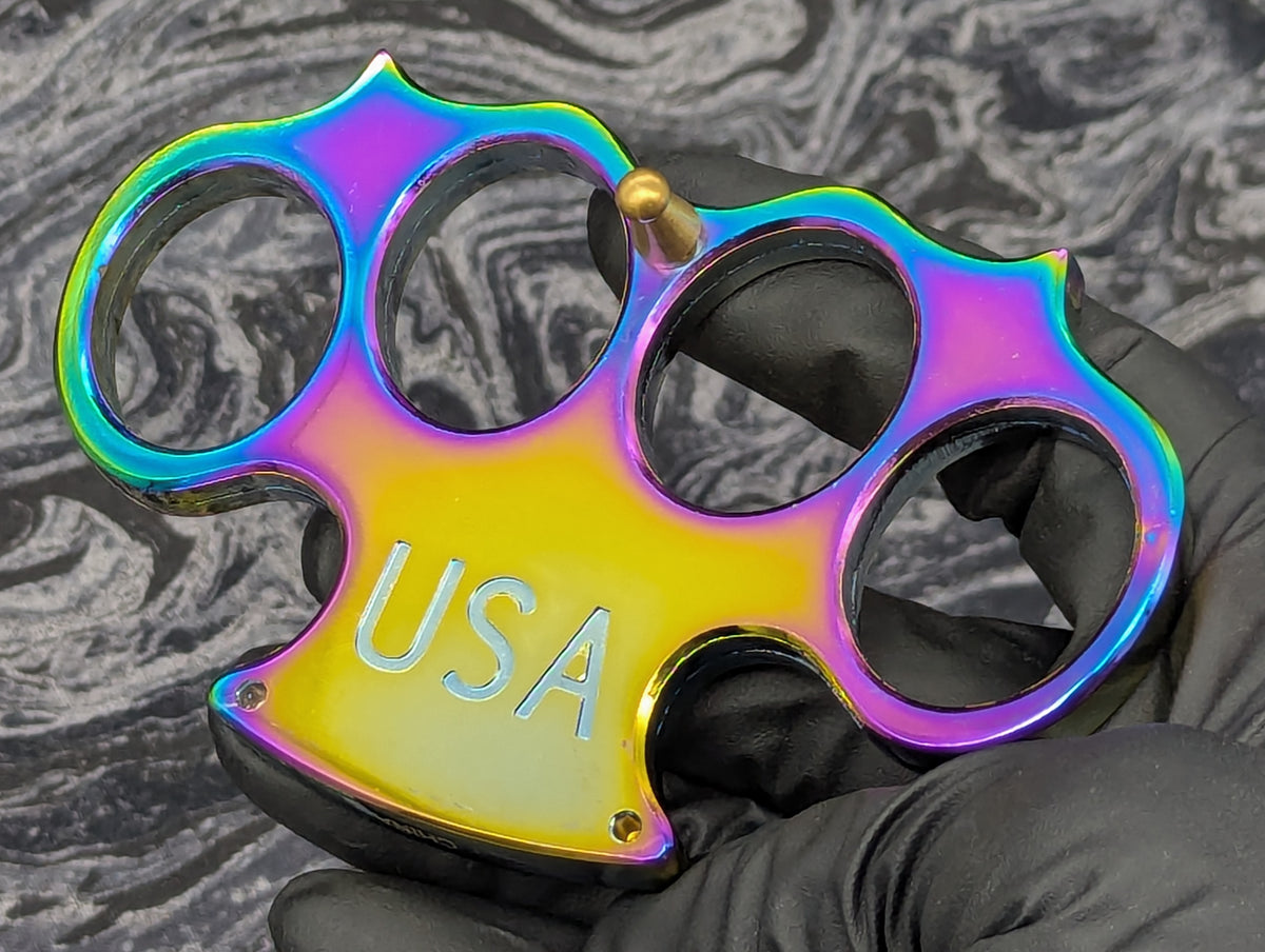 Rainbow Ti Style USA Knuckle Duster
