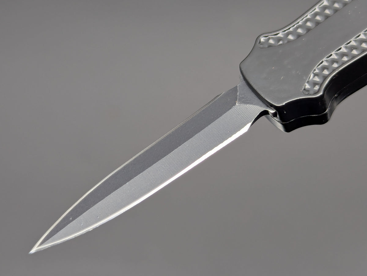 BLACK PIRANHA MINI D/A OTF KNIFE DAGGER BLADE