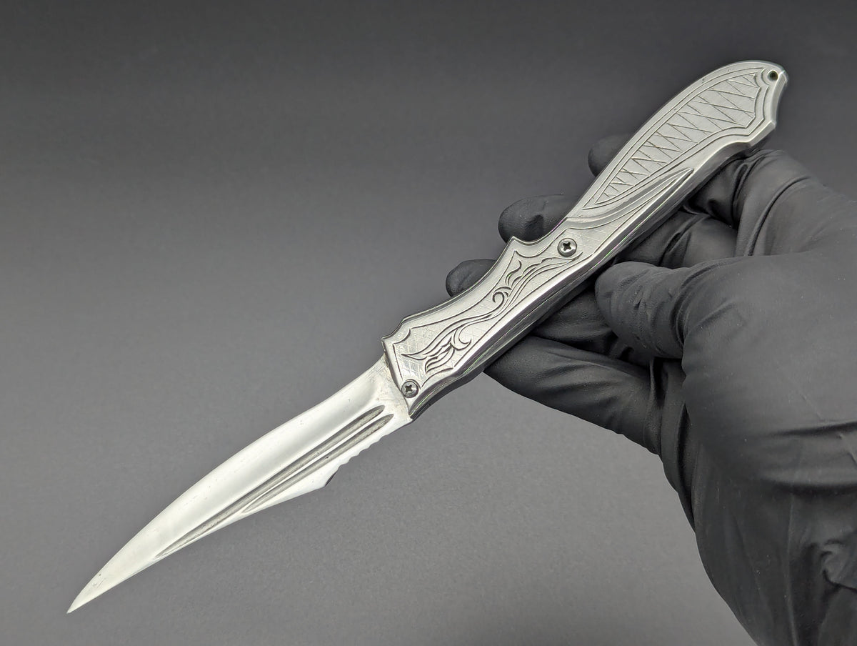80's Soviet Era RPK SOLID STEEL Switchblade Knife
