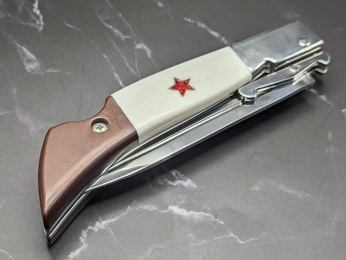 Russian NKVD FINK Handmade Swinguard Switchblade Knife