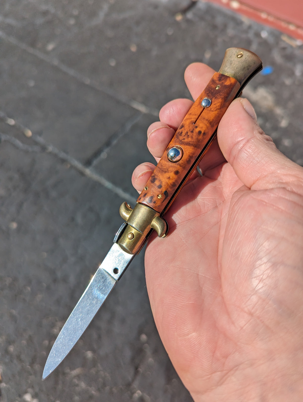 8" NEW OLD STOCK VINTAGE "LINDER" ITALIAN STILETTO