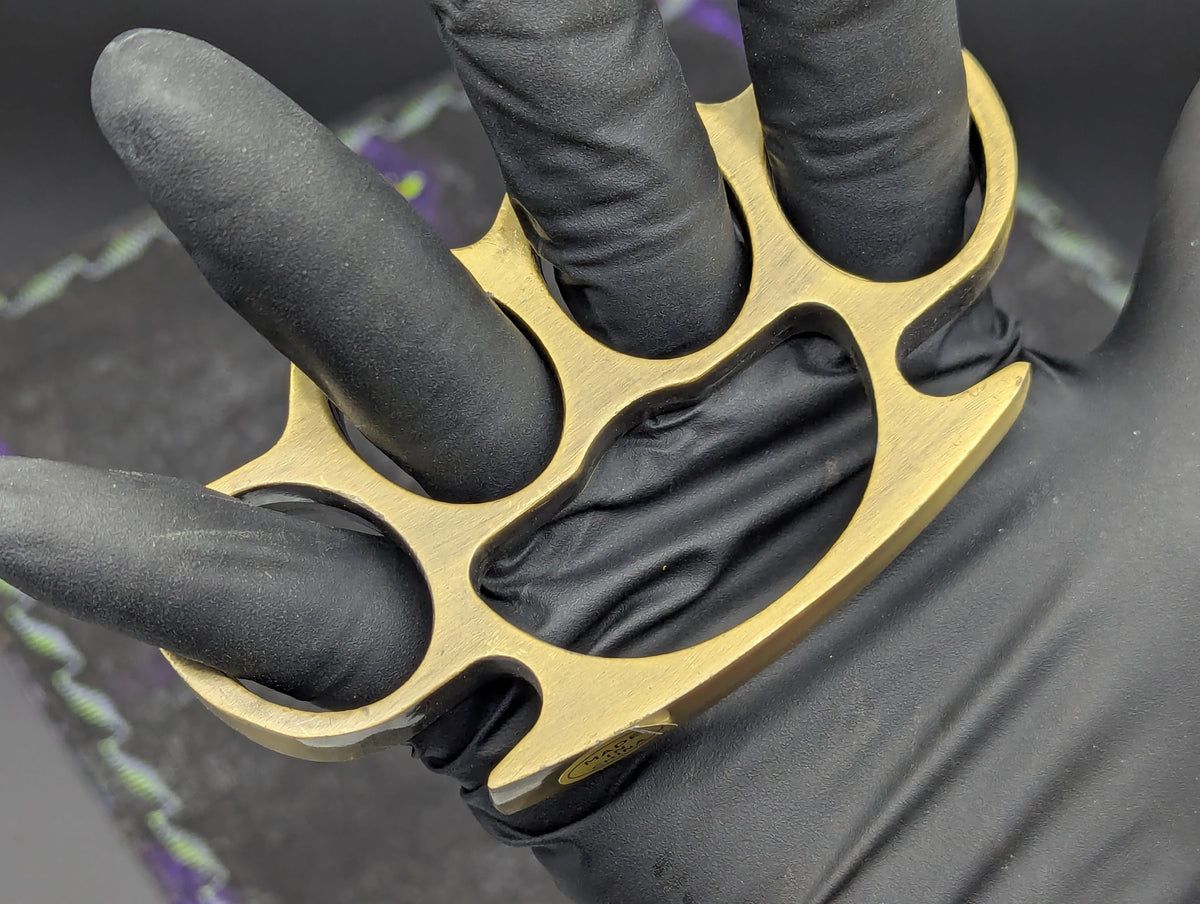 Antique Bronze Classic Square Top Brass Knuckles