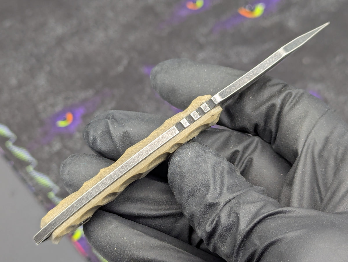 4.75" FULL TANG G-10 DROP POINT NECK KNIFE