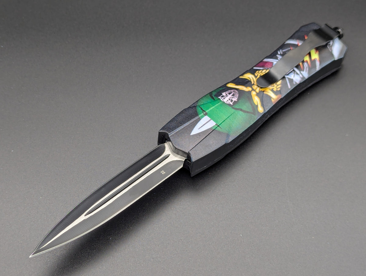9" GREEN BERET DEATH VIPER D/A OTF KNIFE