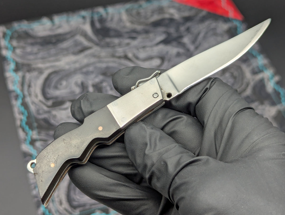 5.5" Mini Rifle Stock RPK Vintage Russian Switchblade Knife