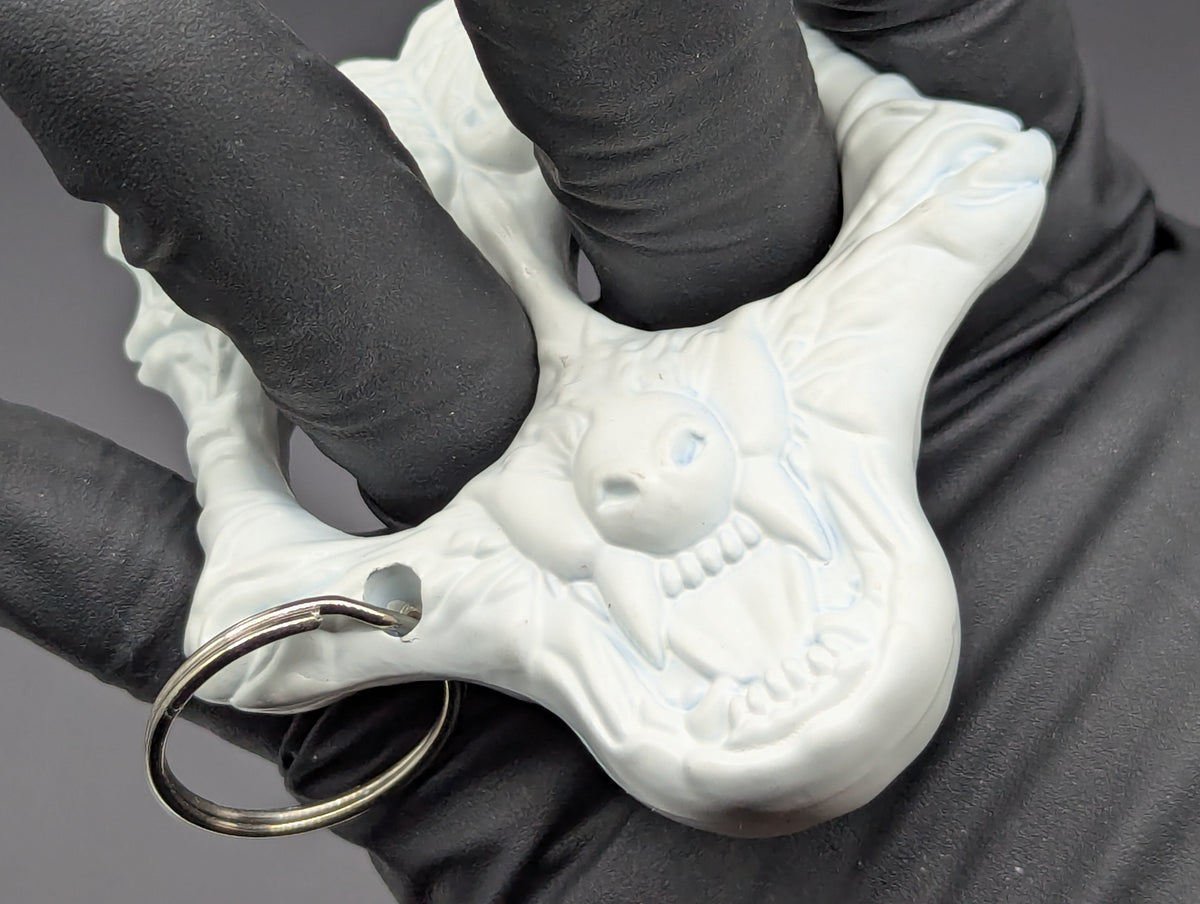 WHITE ABS WEREWOLF SELF DEFENSE KEYRING