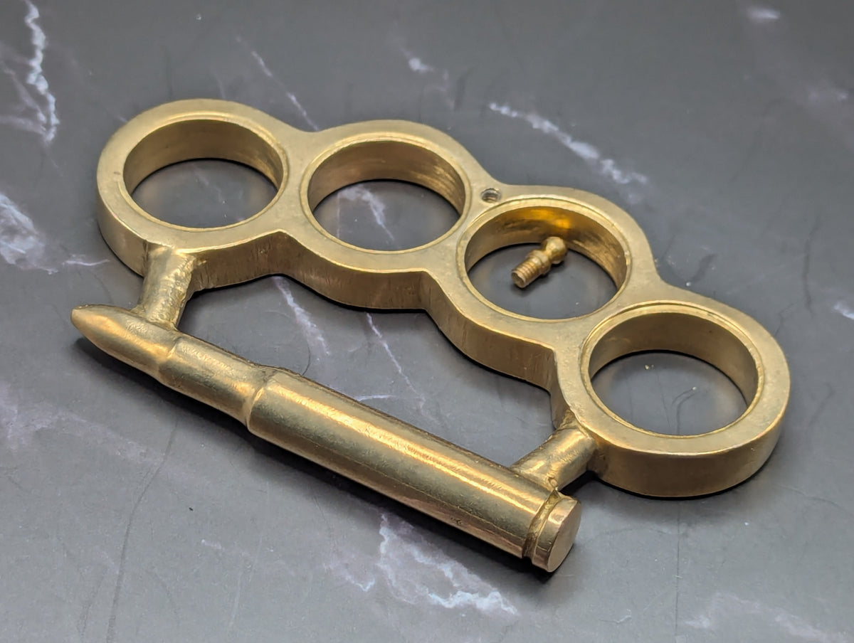 BRASS BULLET SOLID CASTED BRASS KNUCKLE DUSTER