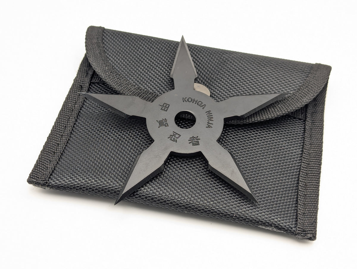 5 POINT BLACK NINJA KOHGA SHURIKEN THROWING STAR