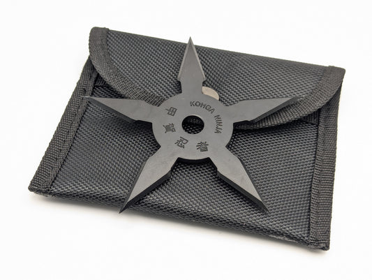 5 POINT BLACK NINJA KOHGA SHURIKEN THROWING STAR