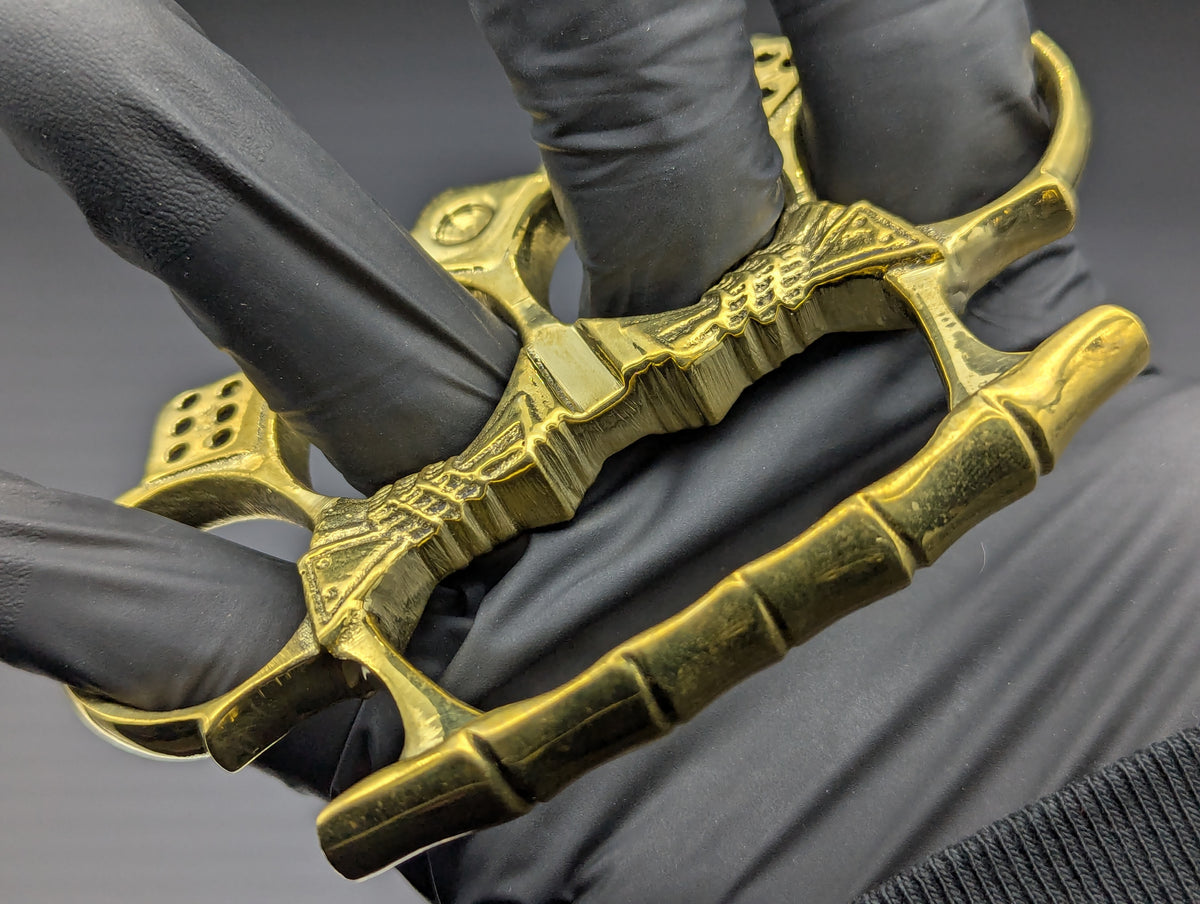 Roll Of The Dice Solid Cast Brass Knuckle Duster