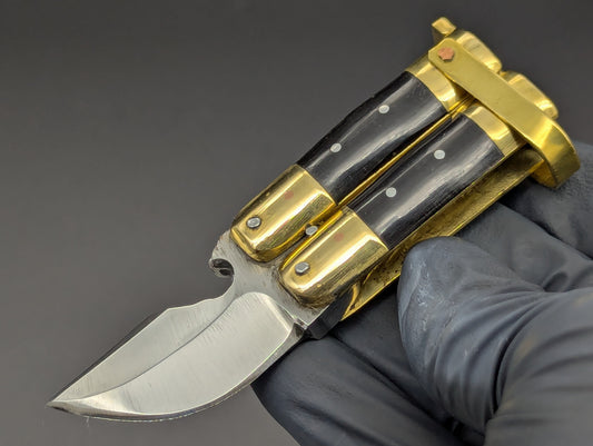 OG Minion Buffalo Horn FHM Balisong Bottle Opener