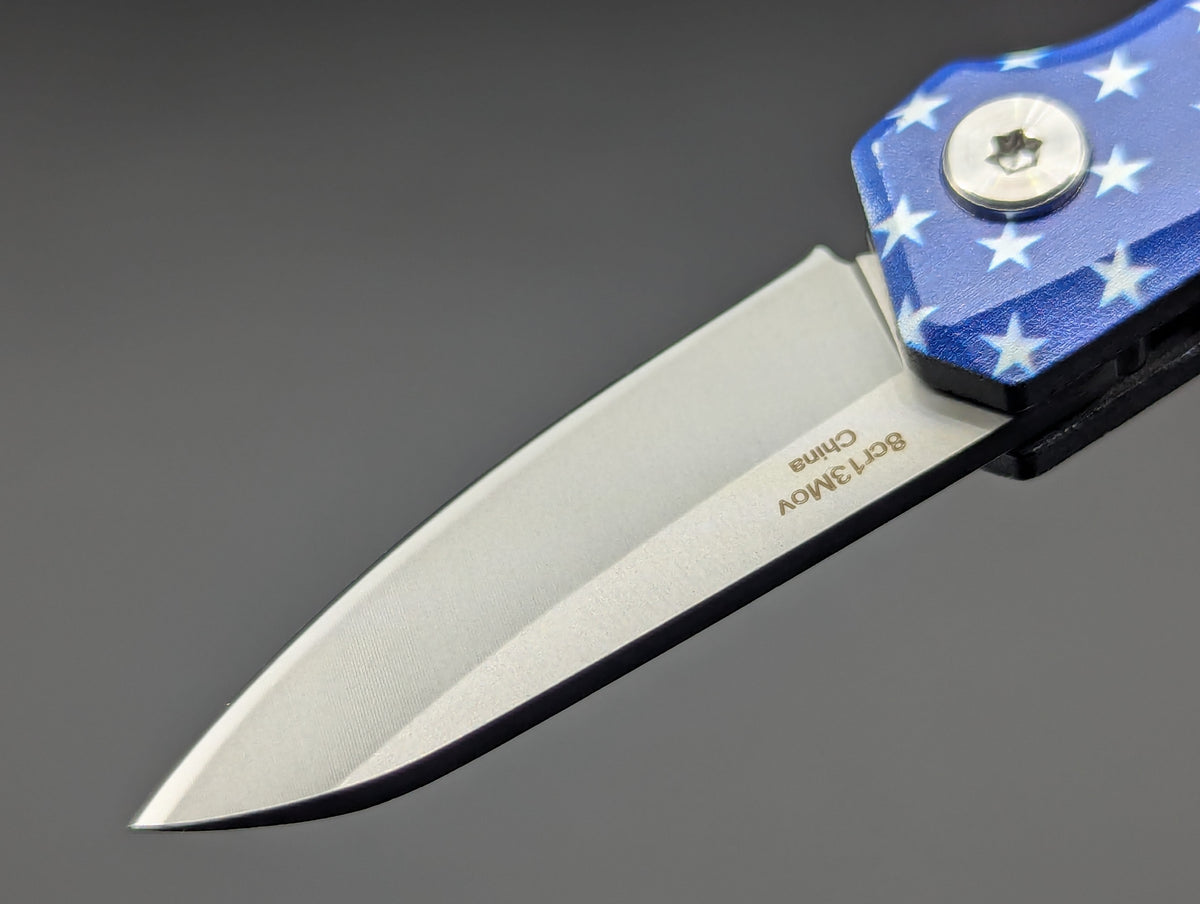 USA STARS AND STRIPES CALIFORNIA LEGAL SWITCHBLADE KNIFE
